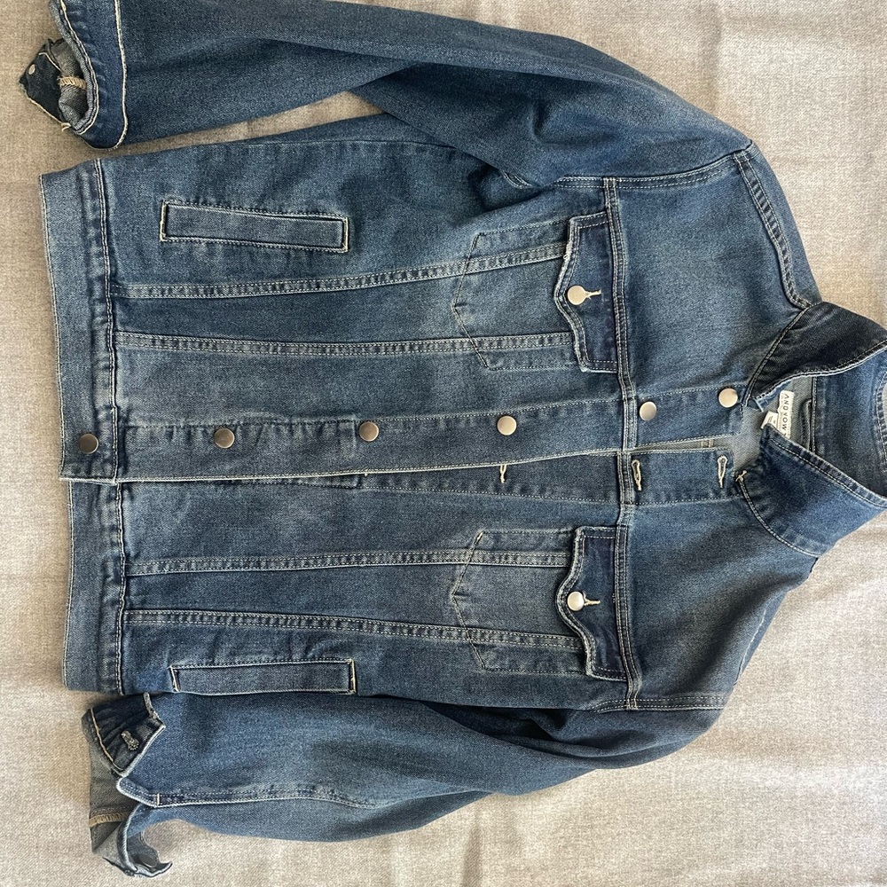 Denim Jacket with Button Details